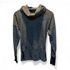 Athleta size XXS Gray Cowl Neck knit top